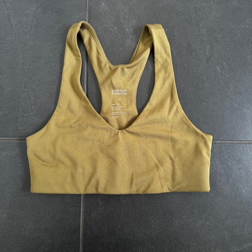 Olive Green Sports Bra